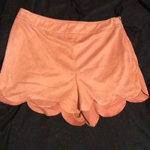 Suede shorts